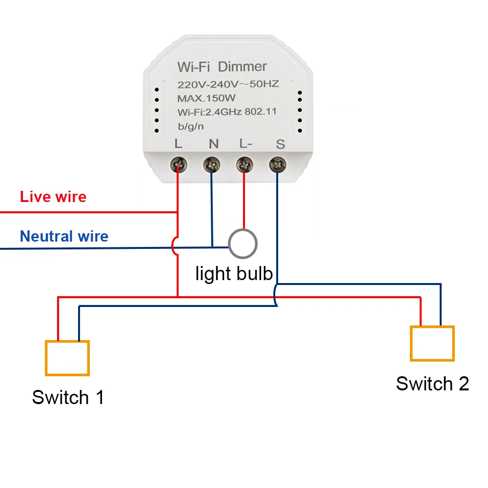 Умная жизнь Wifi умный диммер 240 в 150 Вт Светодиодный светильник Модуль симистор таймер переключатель управление Лер Голосовое управление работа с Alexa Google IFTTT
