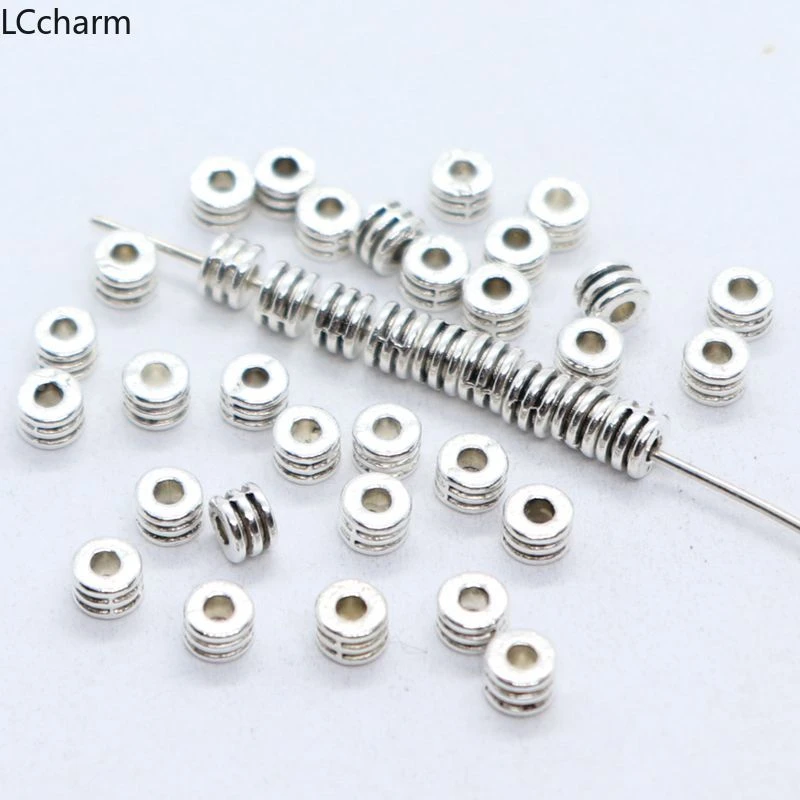 240pcs Tibetan Silver Round Ring Charm Spacer Beads Jewelry Findings Beading 240pcs Tibetan Silver Round Ring Charm Spacer Beads Jewelry Findings Beading