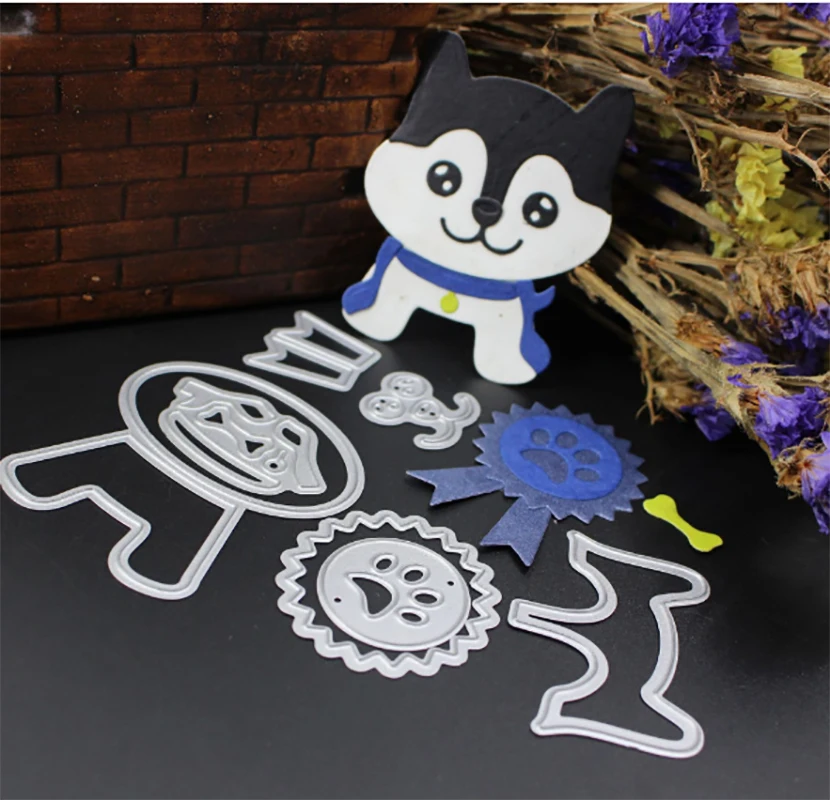 

puppy die Metal Cutting Dies for Scrapbooking Photo Album Embossing DIY Paper Cards Making Decorative Stencil Craft