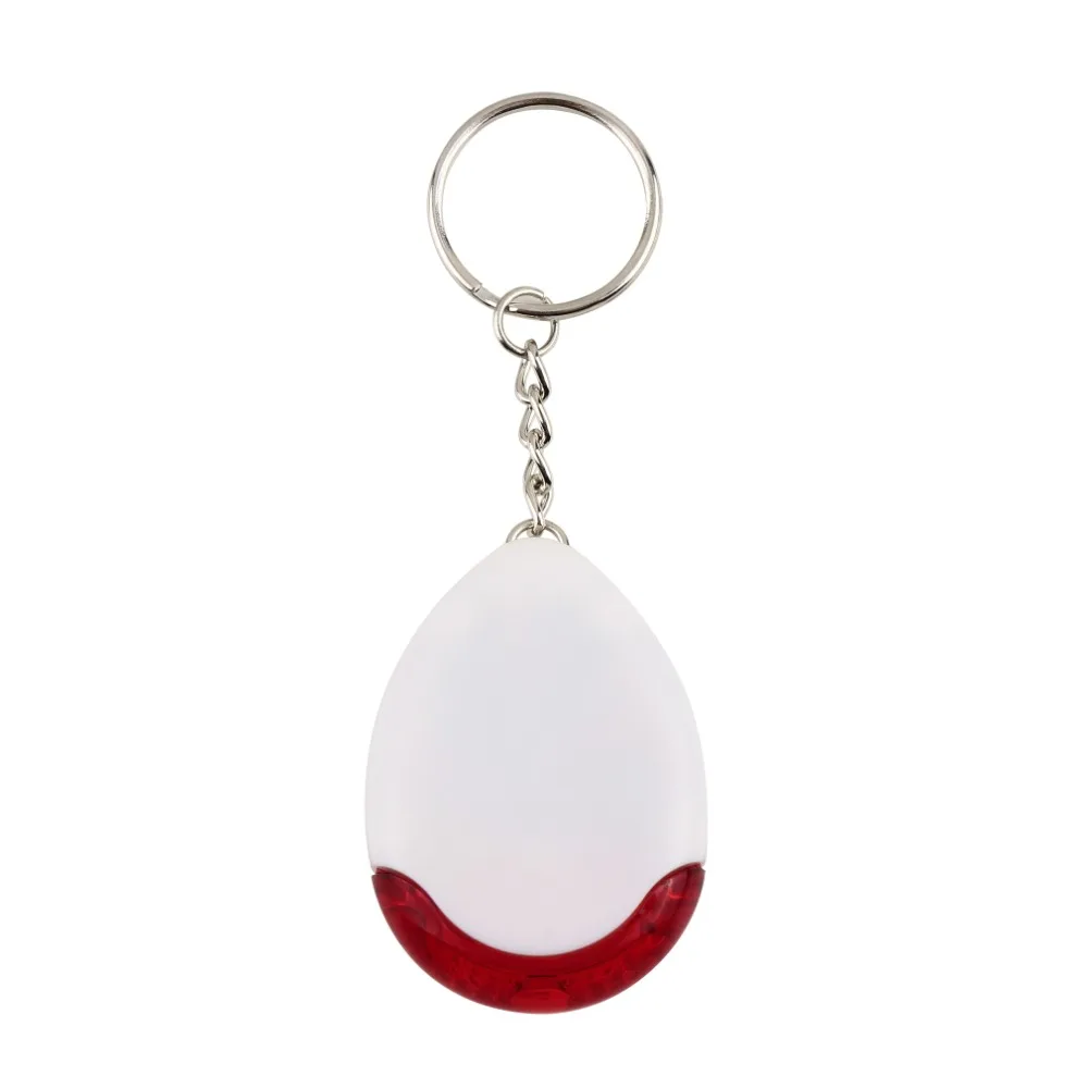 

1pc LED Light Torch Remote Sound Control Lost Key Finder Locator Remote Keychain Keychain Keyring With Whistle Claps Black White