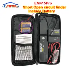 С батареей! автомобильные короткие и открыть Finder схема Finder Тестер EM415PRO Инструменты для ремонта автомобилей детектор Tracer для провода или