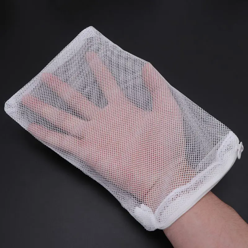

5 Pcs/Set Aquarium Filter Bag Zipper Net Pond Fish Tank Mesh Bag for aquarium