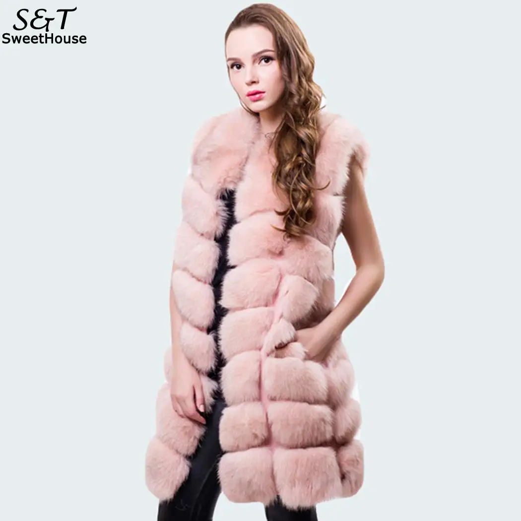 FANALA Fur Coat Teddy Coat Woman Abrigo Mujer Long Fur Vest Slim Faux Fox Fur Vest Coat Waistcoat Women Casaco Feminino FANALA Fur Coat Teddy Coat Woman Abrigo Mujer Long Fur Vest Slim Faux Fox Fur Vest Coat Waistcoat Women Casaco Feminino