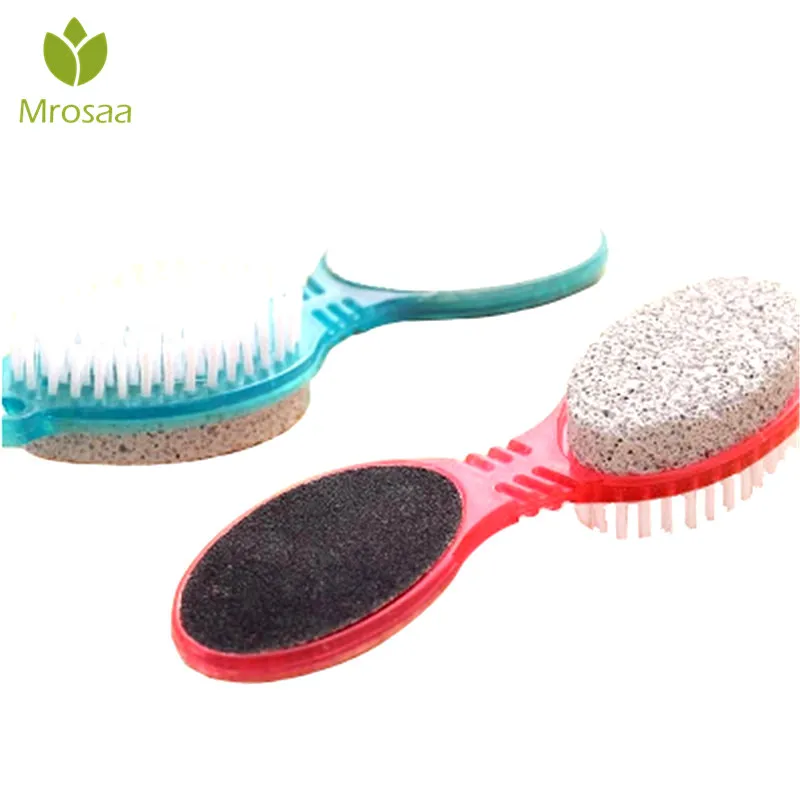 

1 Pcs 4 in 1 Useful Foot Pumice Stone Dead Skin Remover Brush Pedicure Grinding Convenient Foot Care Tool Foot File Random Color