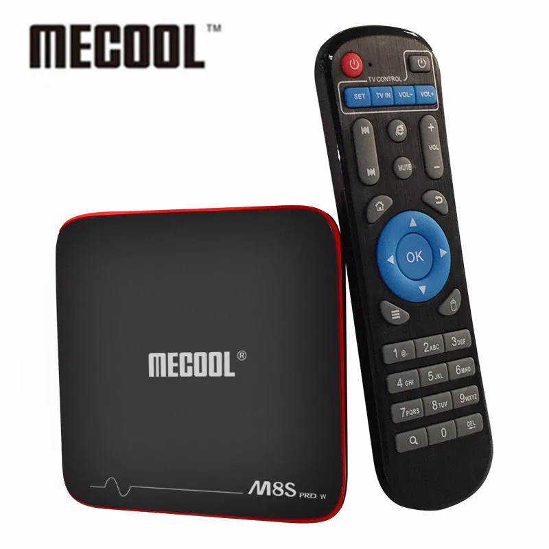 ТВ приставка MECOOL M8S PRO W Android 7 1 процессор Amlogic S905W четырехъядерный 2 Гб ОЗУ DDR4 16 Смарт