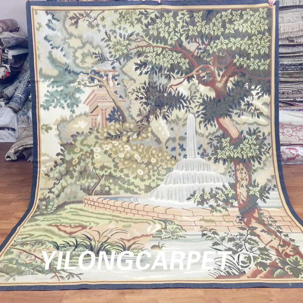 

Yilong 6'x7.6' New Gobelin Picture Tapestry French Design Hand Woven Aubusson Wall Hangings (Au33-6x7.6)