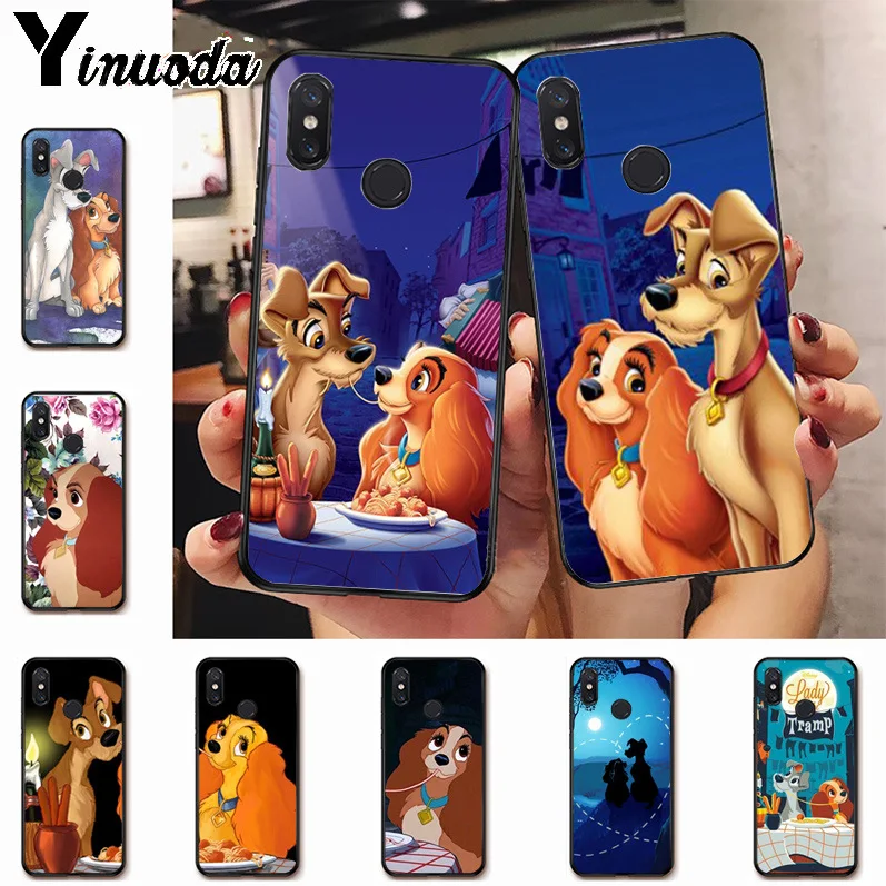 

Ynuoda CARTOON Lady And Tramp Cute Phone Accessories Case for xiaomi mi 8 se 6 note2 note3 redmi 5 plus note5 Cover