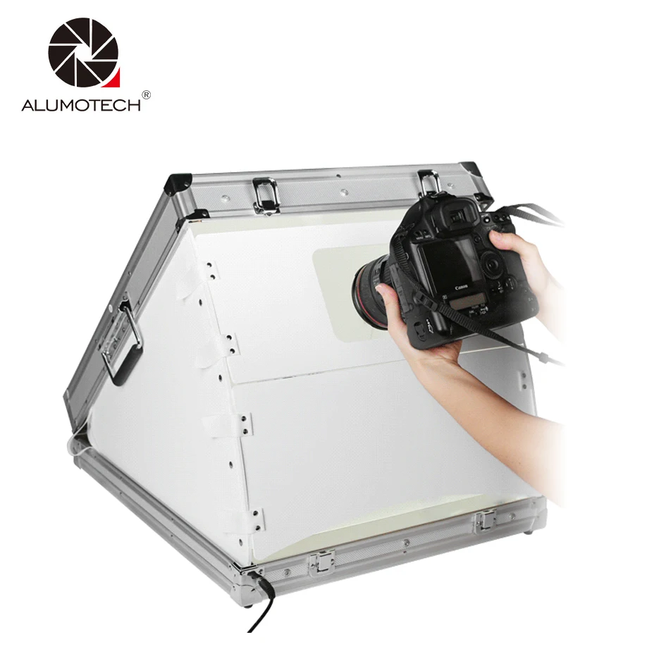 

ALUMOTECH LED 24WX2 Day Light LED Build-in Portable Photo Lighting Case Foldable Mini Photo Studio Box Case For Photography
