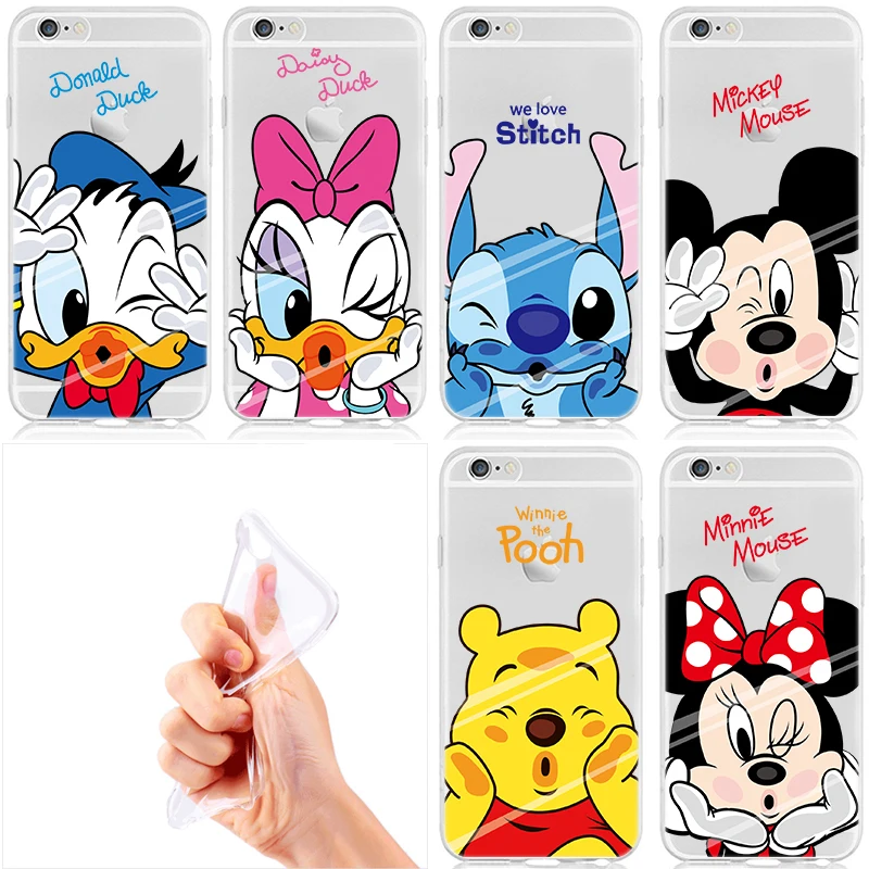 For iPhone 6 6S Case Transparent Soft TPU Cover For iPhone 6 6S Cute Mickey Minnie Mouse Couqe for iphone 6 6S Fundas For iPhone 6 6S Case Transparent Soft TPU Cover For iPhone 6 6S Cute Mickey Minnie Mouse Couqe for iphone 6 6S Fundas