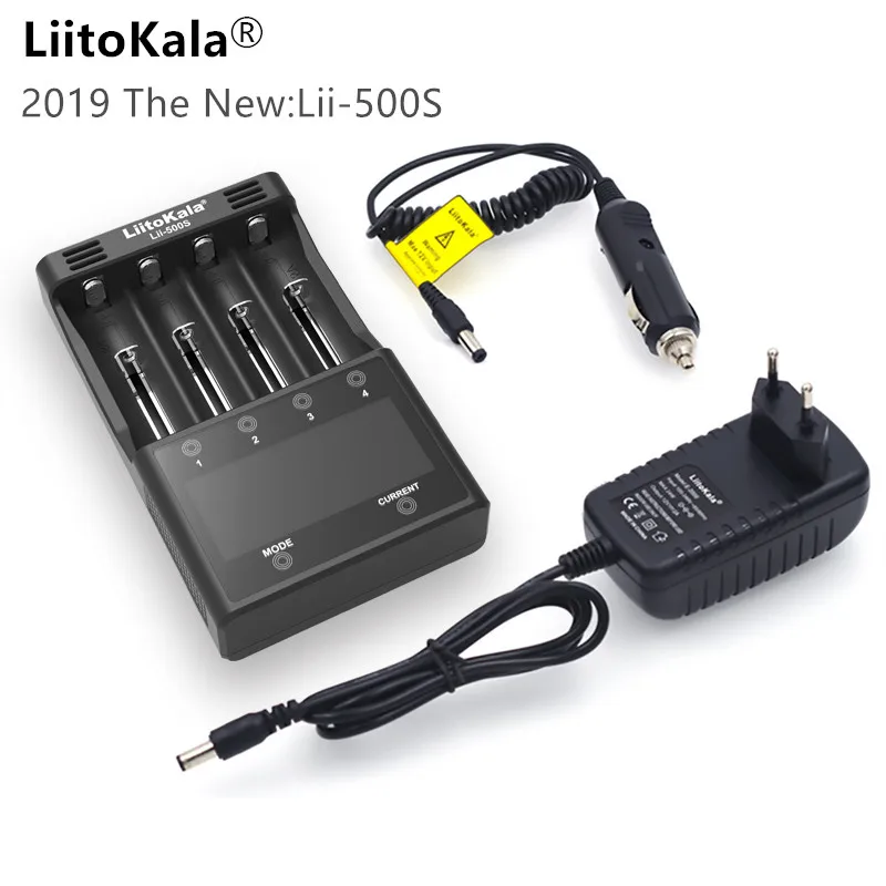 

LiitoKala Lii-500S Lii-PD4 battery charger for 18650 26650 21700 18350 AA AAA 3.7V/3.2V/1.2V/1.5V NiMH lithium battery charger