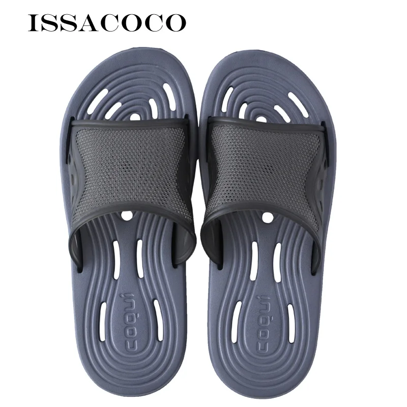 Шлепанцы ISSACOCO мужские Нескользящие утечка воды для душа пляжа европейские