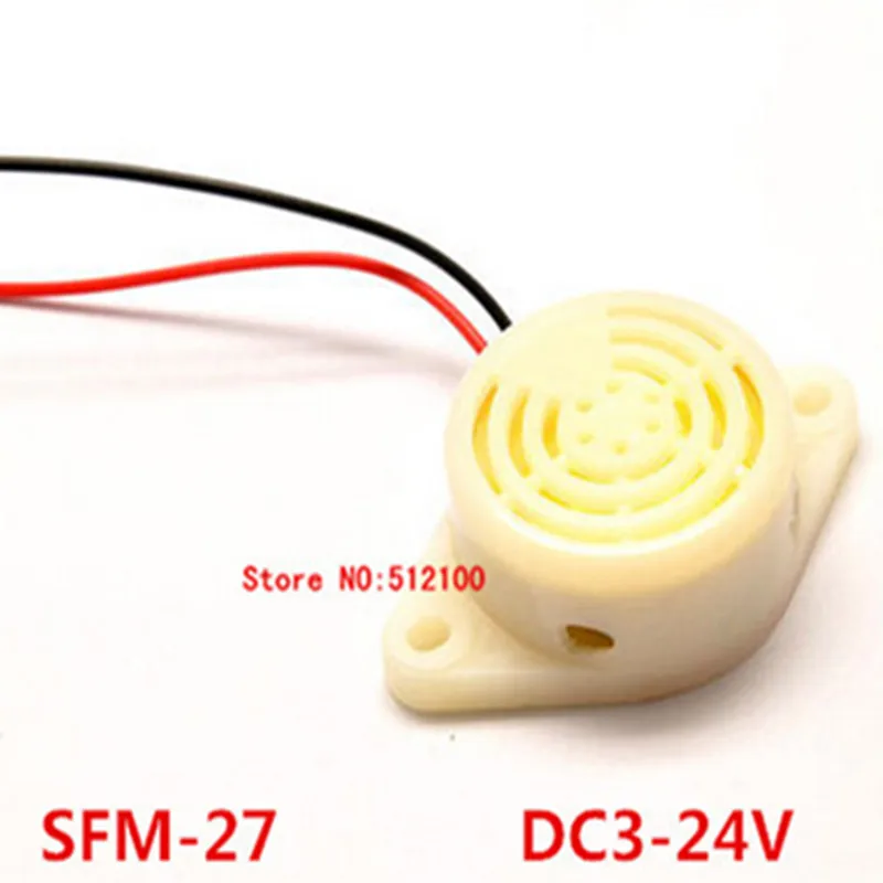 

50pcs/lot SFM-27 Electronic Buzzer DC3-24V Intermittent Sound