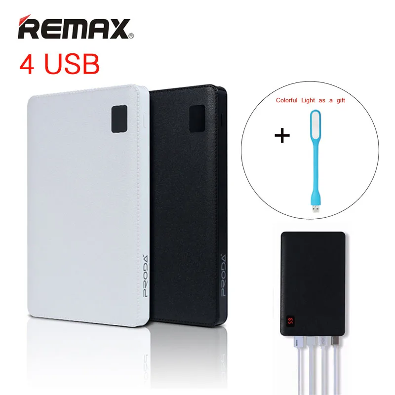 REMAX Mobile Power Bank 30000mAh 4 USB Portable Charger External Battery Universal Backup powers For iPhone6s 5s plus iPad mini