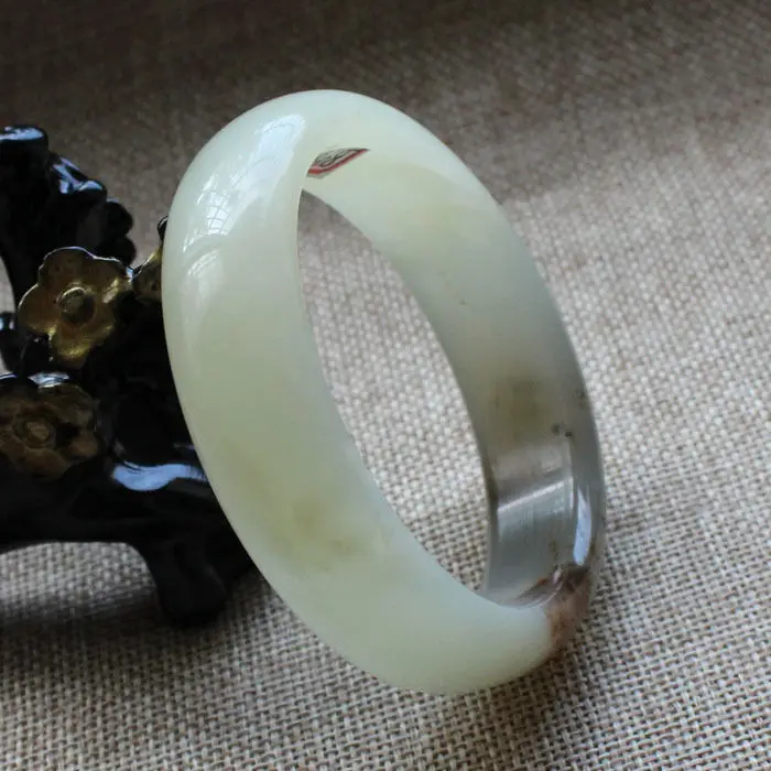 

A-8087 Chinese Beautiful Genuine Natural Green Jade Gems Bangle Bracelet 58mm 28% 10.13