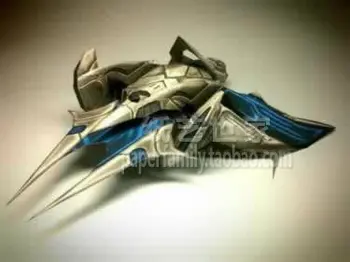 

Star phoenix fighter 3D paper model DIY