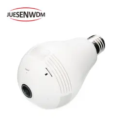 JUESENWDM лампочка Беспроводная ip-камера Wi-Fi рыбий глаз 360 градусов Мини CCTV VR камера 1.3MP домашняя Wi-Fi камера системы безопасности панорамная