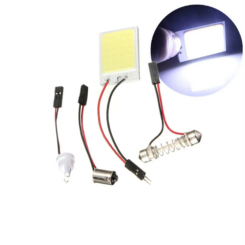 Высокое качество HID Белый 24COB светодиодный светильник панели для салона автомобиля двери багажника карта