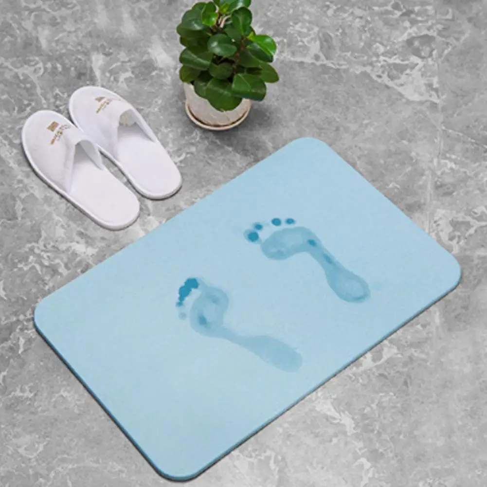 

Bath Mat Natural Diatom Mud Mat Absorbent Quick-Drying Multi-Purpose Mat Bathroom Door Mat 60*39*1cm
