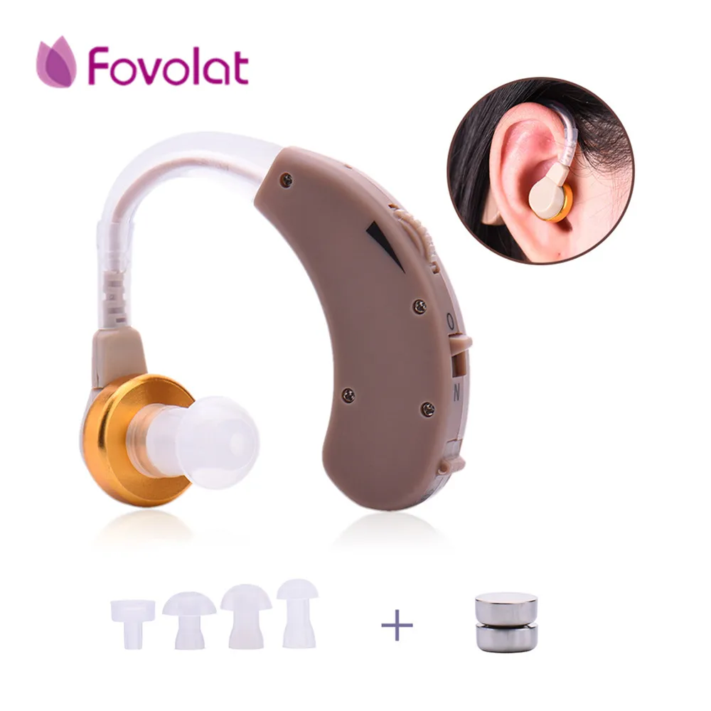 

F-188 Sound Amplifier Hearing Aid Volume Adjustable In-ear Hearing Aid Sound Amplifier for Ear Listening Assistance Care Tools