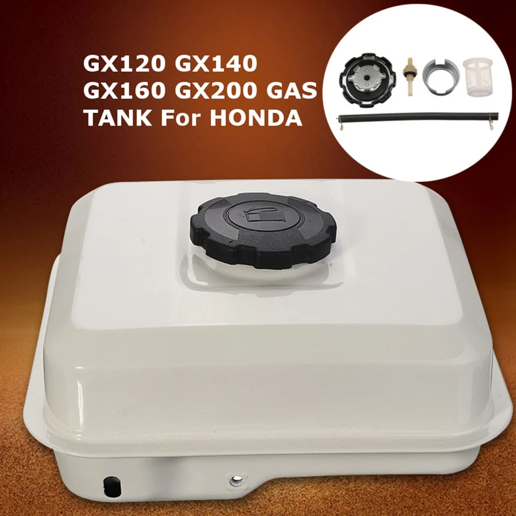 3LCar Petrol Fuel Gas Tank Engine Cap Filter Stationary Assembly White For Honda GX120 GX140 GX160 GX200