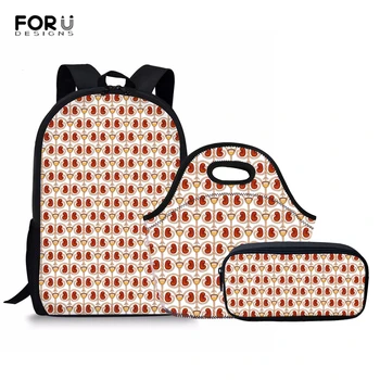 

FORUDESIGNS Student School Bags for Teenager Boys Girls Multi Function Laptop School Backpack Women for Girl Schoolbags Set