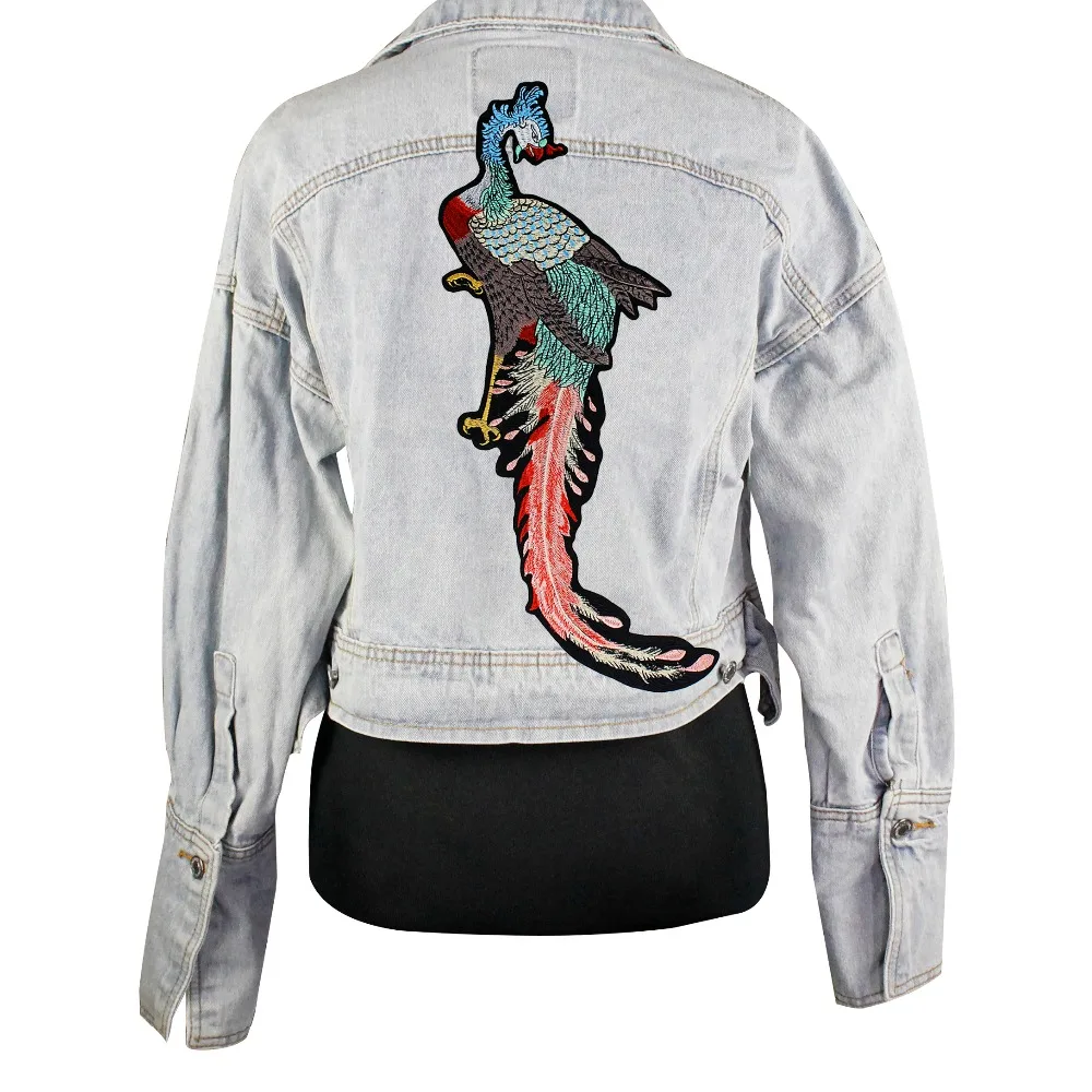 

Large Phoenix Embroidery Badges Motifs Applique Fabric Patches Sewing on Jacket Back Patches Apparel Accessories A68