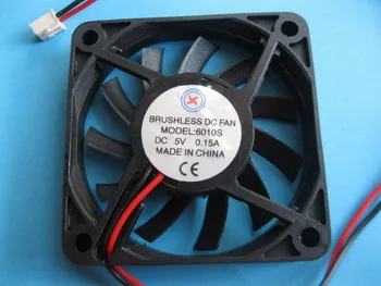 

2 Pcs Brushless DC Cooling Fan 5V 6010S 11 Blades 2wires 60x60x10mm