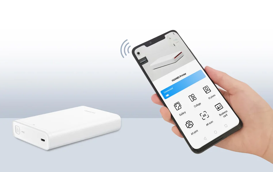 AR принтер 300 точек/дюйм huawei Zink портативный фотопринтер Honor Карманный принтер Bluetooth 4,1 Поддержка DIY поделиться 500 мАч