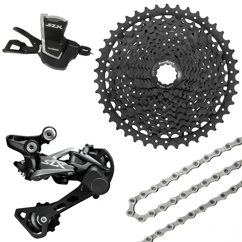 SHIMANO SLX M7000 1x11 11S Speed Shifter+Rear Derailleur+Chain+ Sunrace