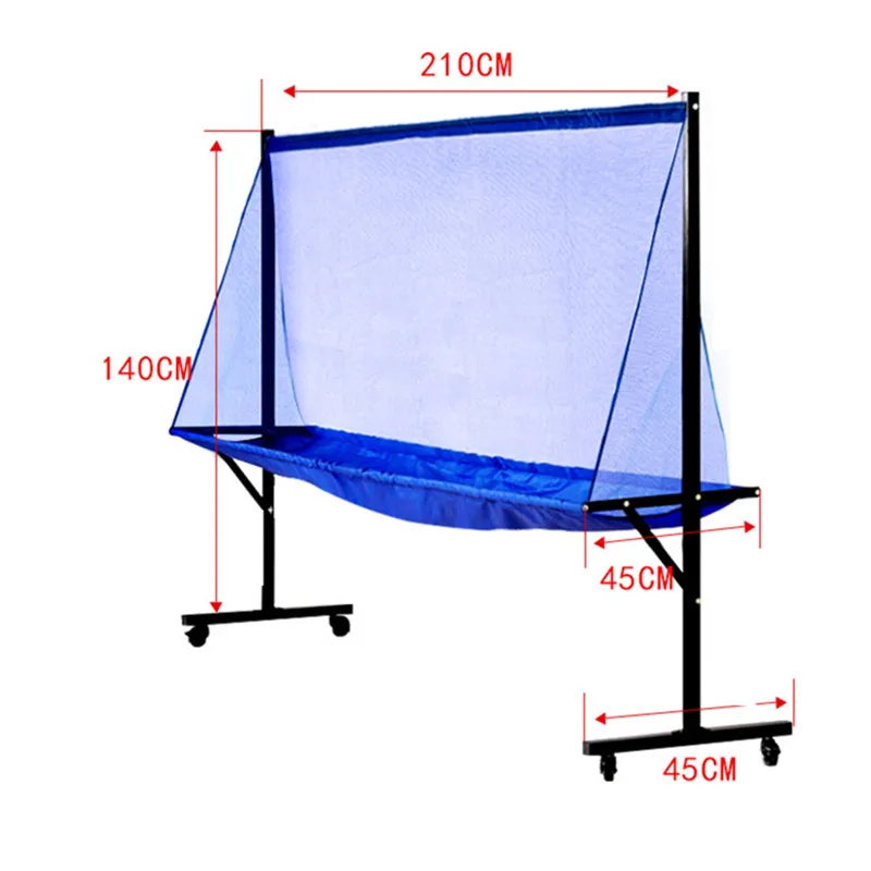 Huieson Мобильная стоящая рама для настольного тенниса мяч ловля сеть с роликовыми колесами для настольного тенниса Мячи тренировочные коллекционные сетки
