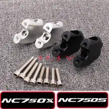 Аксессуары для мотоциклов с ЧПУ рукоятка зажим увеличенный Расширенный руль крепление стояк для Honda NC750S/NC750X NC750S DCT NC750X DCT