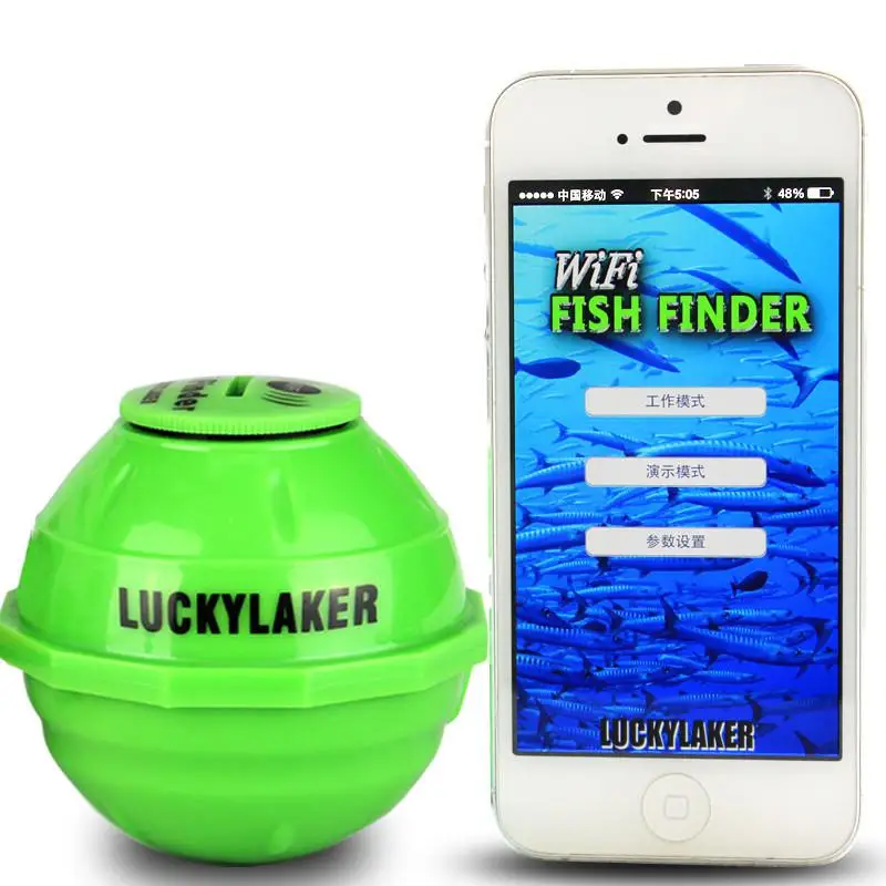 Lucky Ff916 Sonar Wireless Wifi Fish Finder 50m/130ft Sea Fish Detect ...