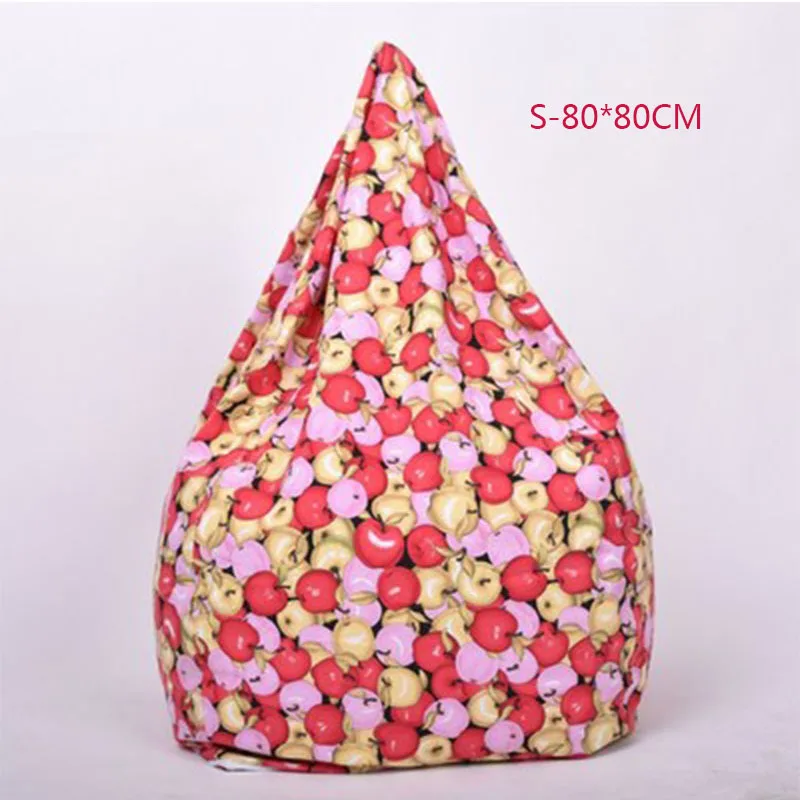 Чехол для стула, сумки для фасоли, без наполнения, для дома, гостиной, дивана, кровати, ленивый, Повседневный, татами, фасоли, сумки, чехлы для стула для взрослых - Цвет: S-80X80CM