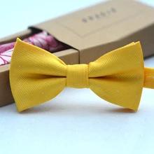 Детский милый галстук-бабочка для свадебной вечеринки, галстук бабочка для питомца Галстуки для смокинга, галстук-бабочка в горошек, Детские официальные свадебные галстуки-бабочки