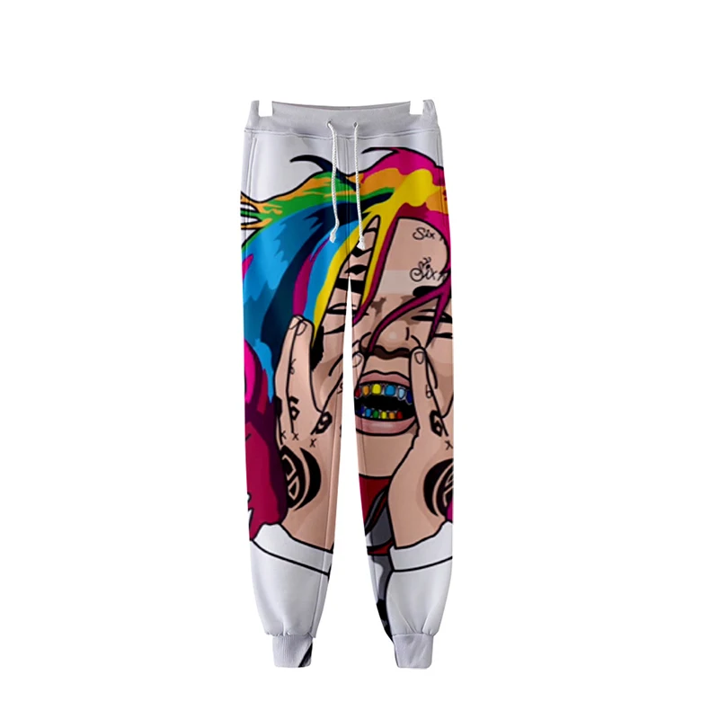 LUCKYFRIDAYF Забавные 3d 6ix9ine джоггеры брюки для мужчин женщин Повседневное хип хоп