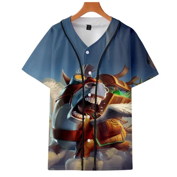 

Auto chess 3D Women and men summer Clothes 2018 Tops Hote Sale Short Sleeve Baseball T-Shirts Casual K-pops Tees Plus Size xxl