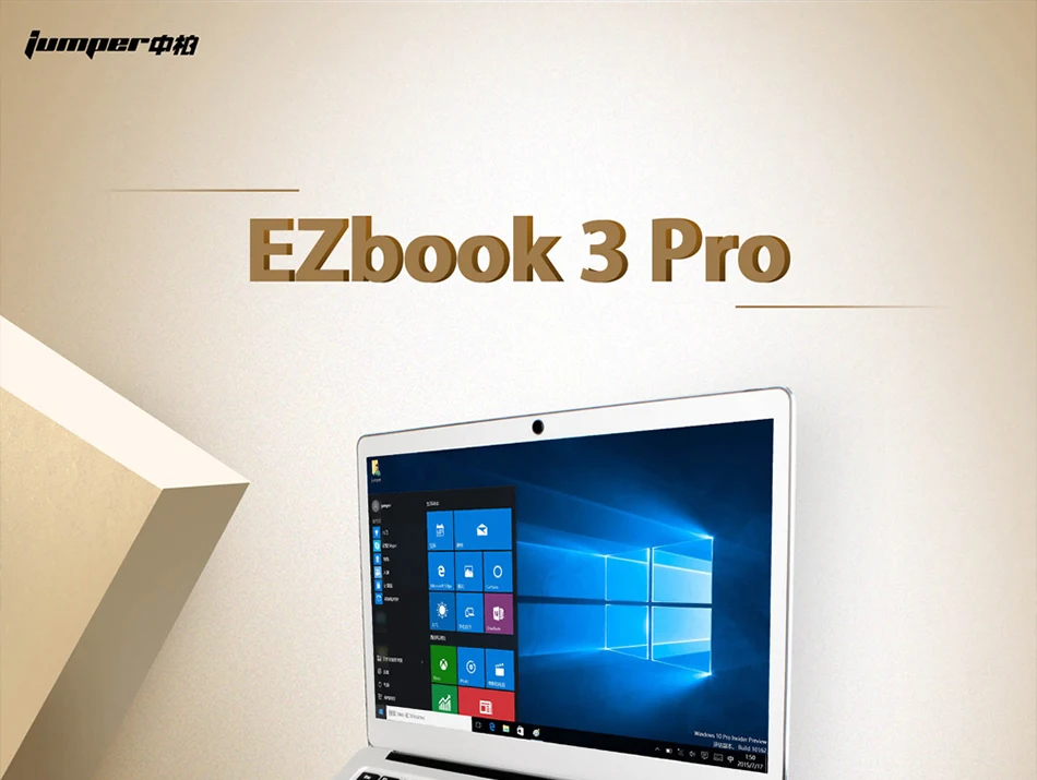 Джемпер ezbook 3 Pro ноутбука 13." IPS Экран ноутбук с M.2 SATA SSD слот Intel Apollo Lake n3450 6 ГБ DDR3 64 ГБ EMMC Ultrabook