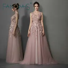 Элегантные длинные вечерние платья 3D цветы платье выпускного вечера элегантное вечернее платье для женщин Vestido de Novia Longo abiye gece elbises