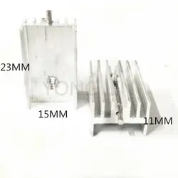10 шт. Транзистор радиатора 15*11-23 мм/алюминиевый радиатор/радиатор to-220