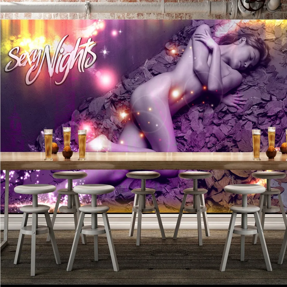 

Free Shipping Custom Mural Sexy Beauty Hotel Bar Nightclub KTV Background Wallpaper Pictures Of Naked Girls Wallpaper 3d Mural