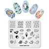 Sushi Pattern Nail Stamping Template food cat shrimp Image Rectangle Nail Art Stamp Plate Manicure Nail Art Stamping DIY Plate 2