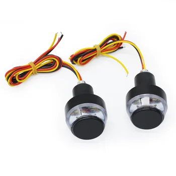 

Universal LED Motorcycle Handlebar End Flashing Light Turn Light Flashing Handle Bar Flashing Side Marker Lamp