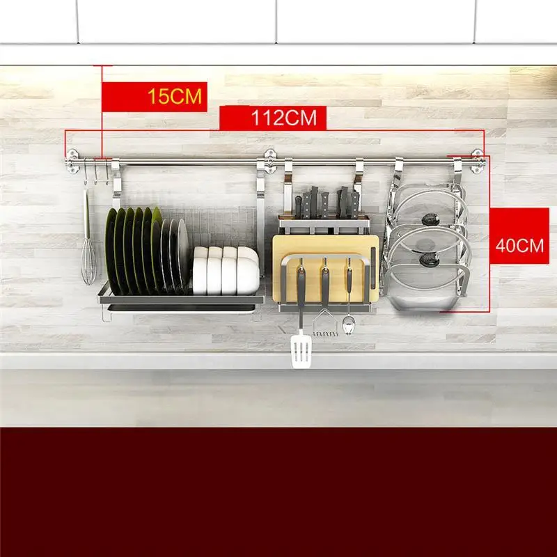 De Kuchnia принадлежности аксессуары органайзер для посуды из нержавеющей стали Cocina Органайзер Cozinha кухонная стойка - Цвет: MODEL P