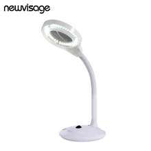 Super Bright LED Magnifying Lamp Adjustable 3X 5X Glass Cold Light Magnifier Foldable Design for Nail Art Tatoo Beauty Arts Tool