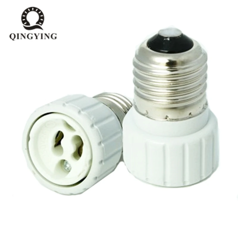 2pcs E27 to GU10 Lamp Base Holder Converter Fireproof E27 Gu10 Led