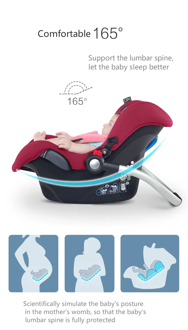Besbet детская корзина безопасности сиденье новорожденный автомобиль портативная детская колыбель спальная корзина