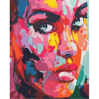 

New Frameless Picture On Wall Acrylic Paint By Numbers Diy Painting By Numbers Unique Gift Oil Painting Abstract Figure Painting