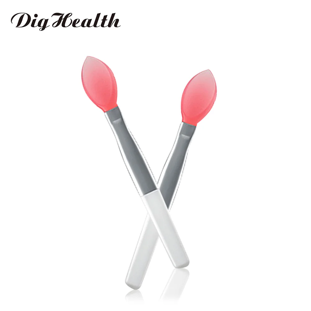 

Dighealth 1PC Portable Makeup Lip Brush Silicone Lipstick Gloss Lip Mask Brush Pen Wands Applicator Make Up Brushes Tool