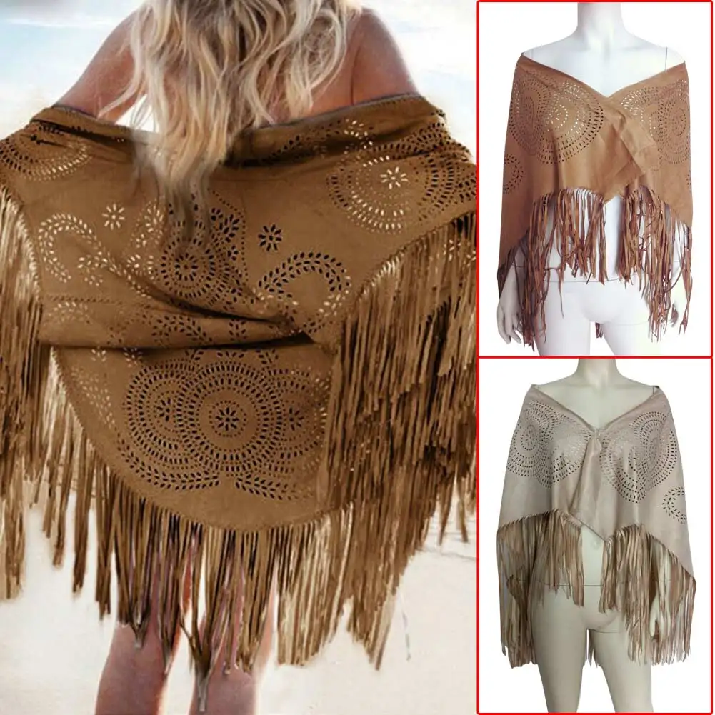 

2018 Fashion Winter Summer Style Women Short Tassels Shawl Short Tops Cardigan Coats Jackets Shawl Hollow Out Floral Outwear