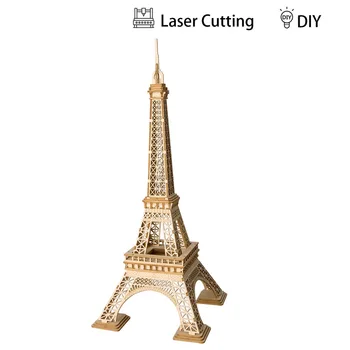 

Manufacturers direct wholesale 3D laser mosaic toys hand-assembled Iron tower model home decoration, gifts, developmental toys